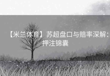 【米兰体育】苏超盘口与赔率深解：押注锦囊